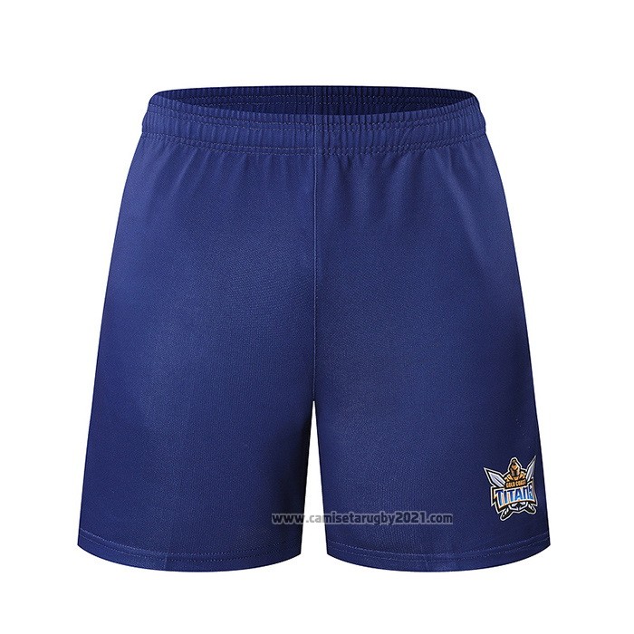 Pantalones Cortos Gold Coast Titans Rugby 2021 Azul